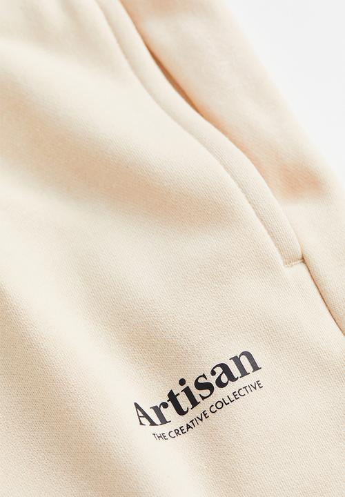 H&M - Slim fit sweatpants - cream