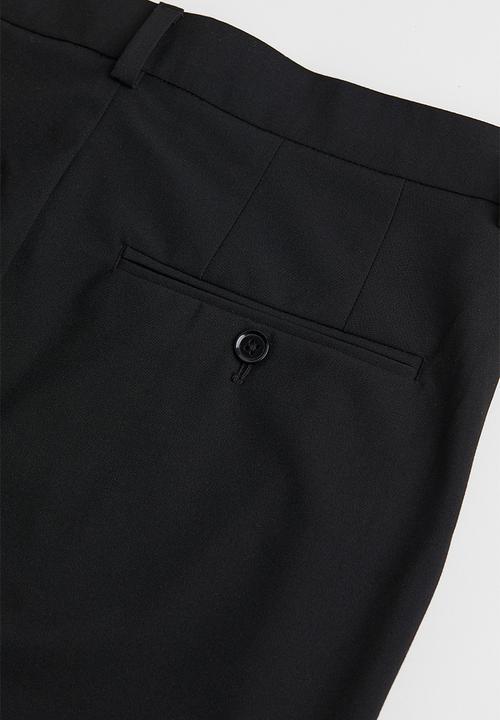 H&M - Slim fit trousers - black