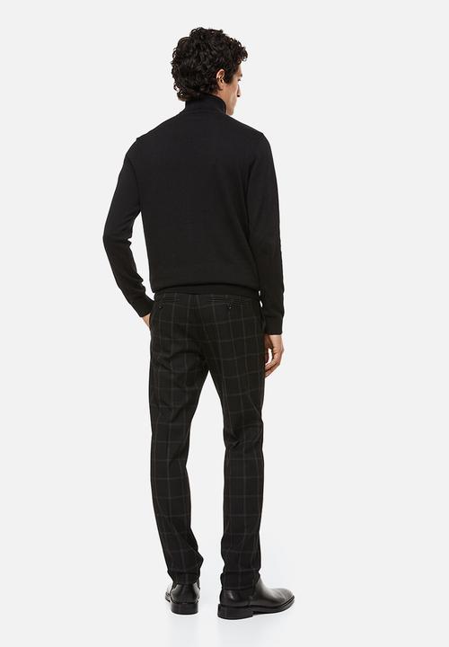 H&M - Slim fit trousers - black