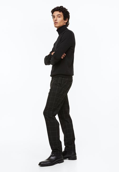 H&M - Slim fit trousers - black