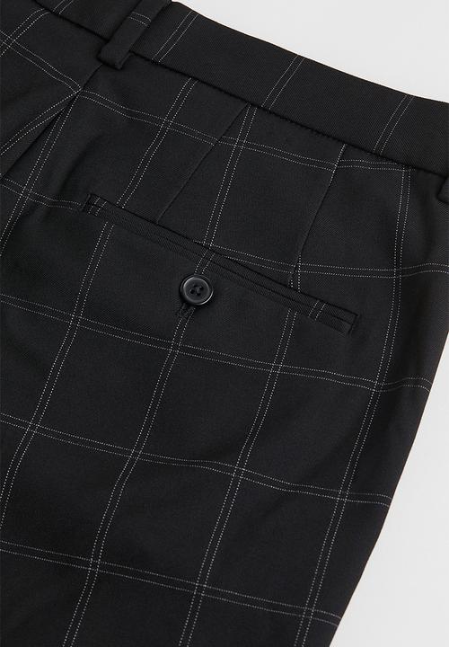 H&M - Slim fit trousers - black