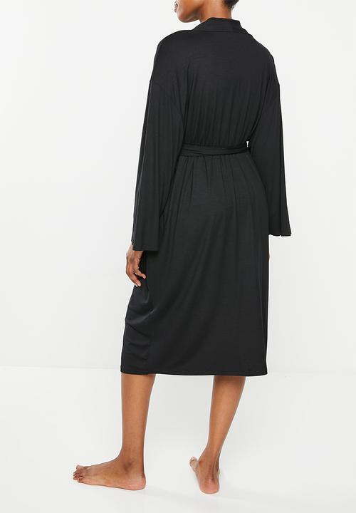 Superbalist - Maternity recovery sleep robe - black