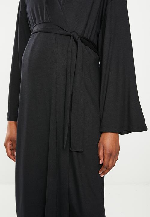 Superbalist - Maternity recovery sleep robe - black