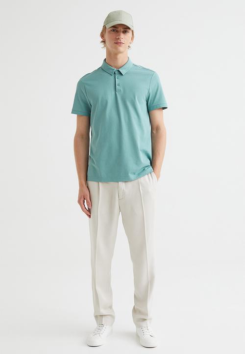 H&M - Slim fit coolmax® polo shirt - turquoise