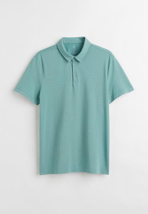H&M - Slim fit coolmax® polo shirt - turquoise