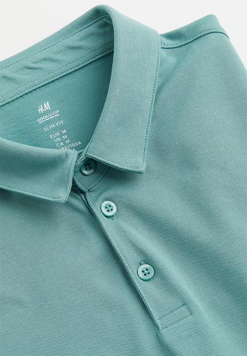 H&M - Slim fit coolmax® polo shirt - turquoise