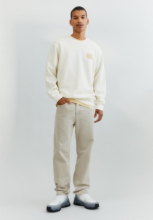 H&M - Relaxed fit sweatshirt - cream/slow motion