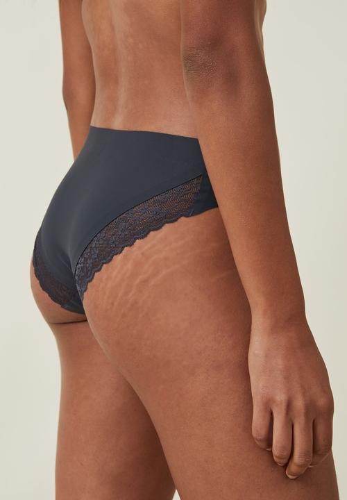Cotton On - Party pants seamless bikini brief - element blue