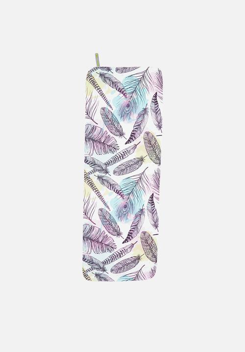 Bobums - Non slip yoga towel - bottle fern