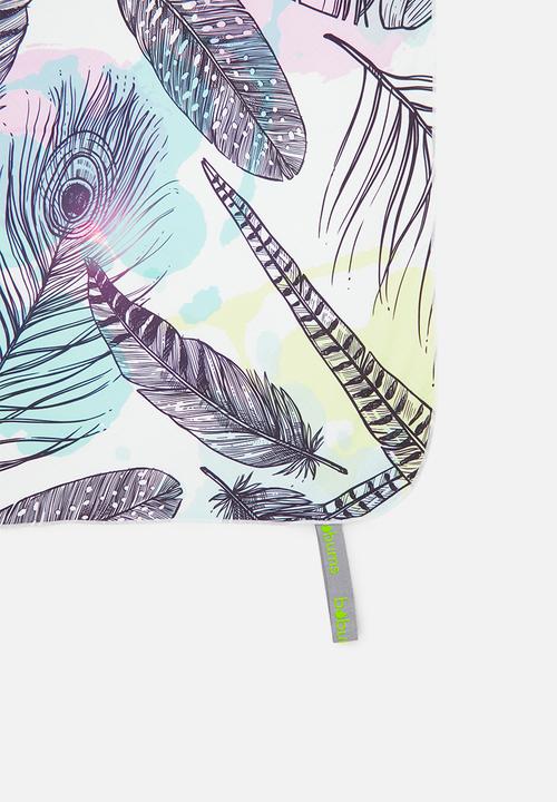 Bobums - Non slip yoga towel - bottle fern