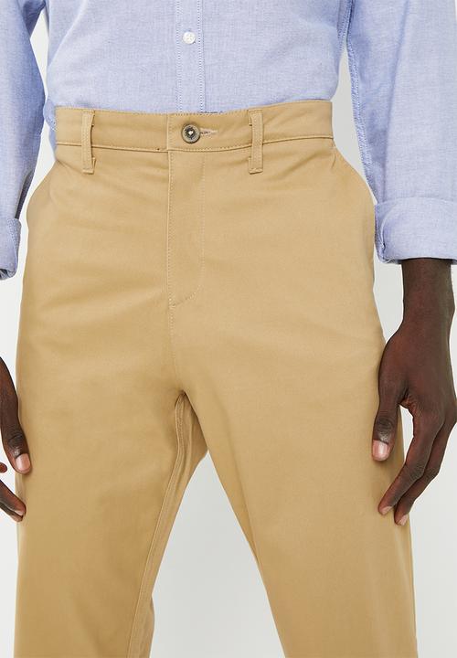 POLO - Men relaxed fit chino - khaki