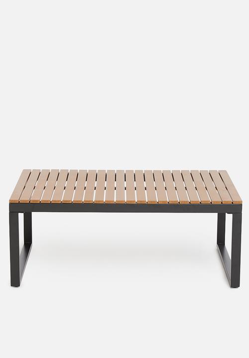 Sixth Floor - Azores outdoor coffee table- black