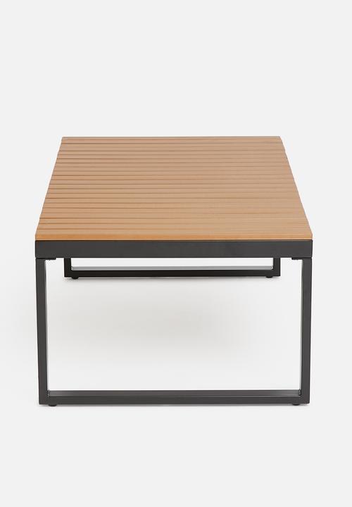 Sixth Floor - Azores outdoor coffee table- black