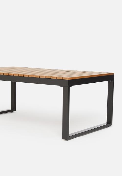 Sixth Floor - Azores outdoor coffee table- black