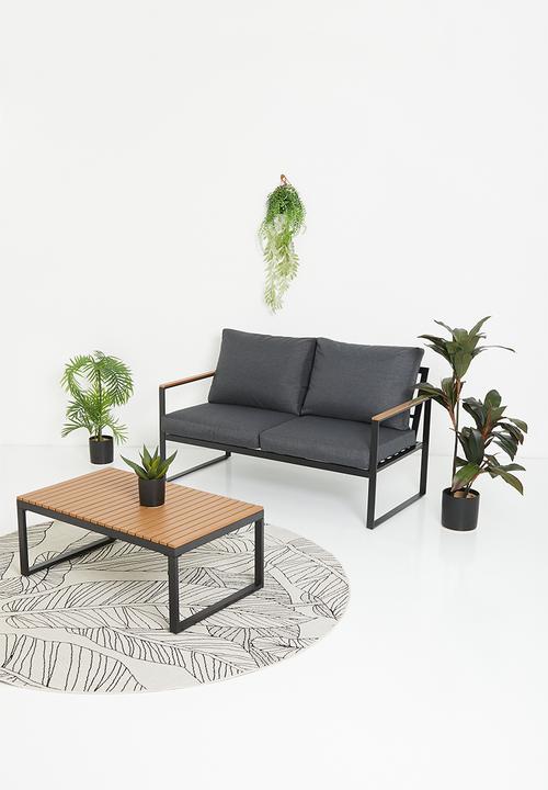 Sixth Floor - Azores outdoor coffee table- black