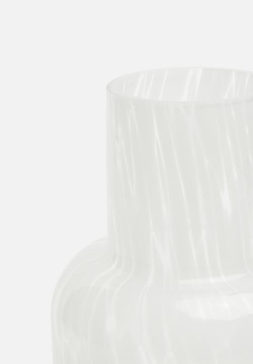 H&S - Silo vase - white/clear