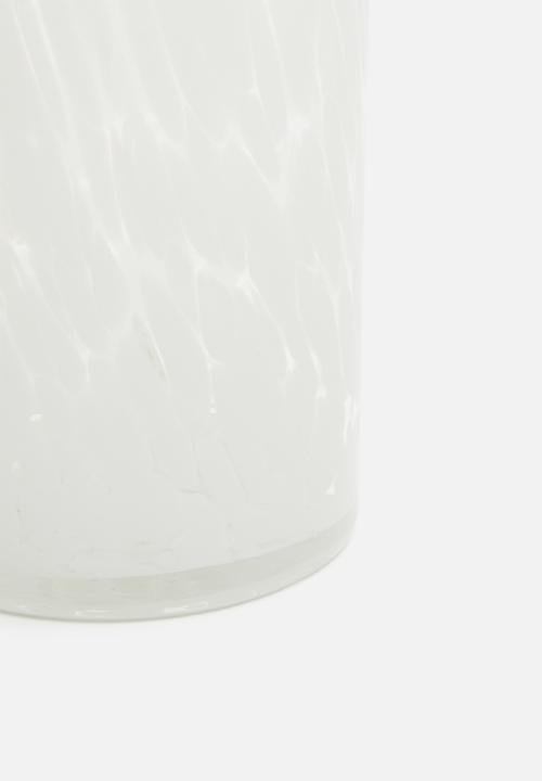 H&S - Silo vase - white/clear