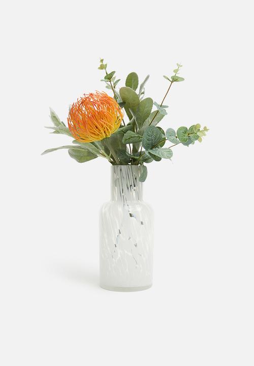 H&S - Silo vase - white/clear
