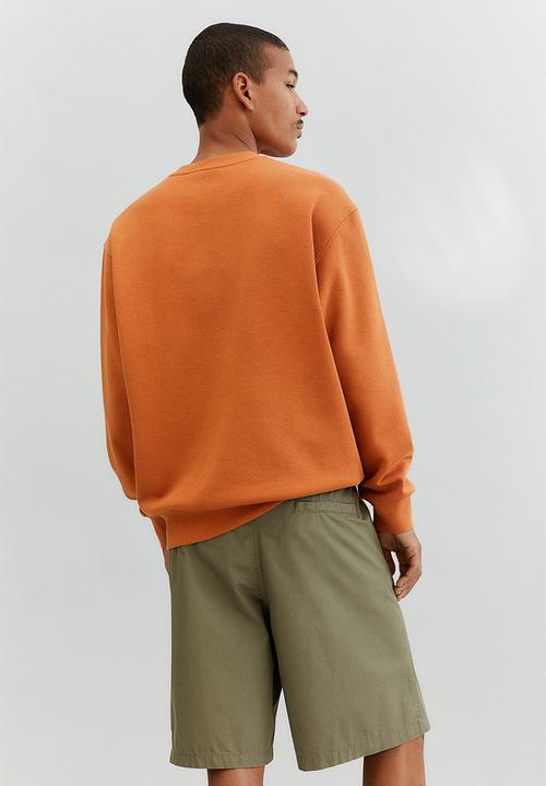 H&M - Relaxed fit sweatshirt - orange/observation