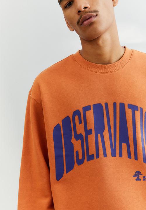 H&M - Relaxed fit sweatshirt - orange/observation