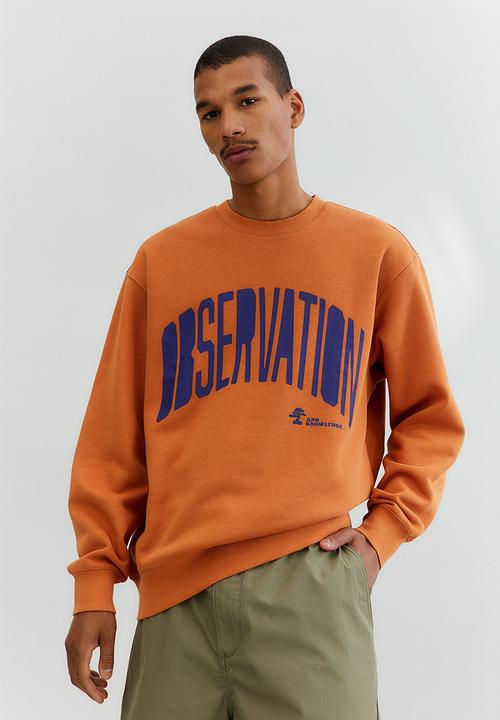 H&M - Relaxed fit sweatshirt - orange/observation