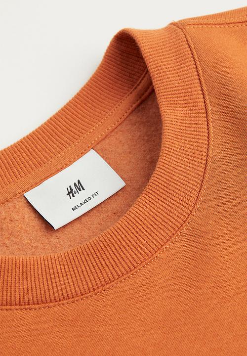 H&M - Relaxed fit sweatshirt - orange/observation