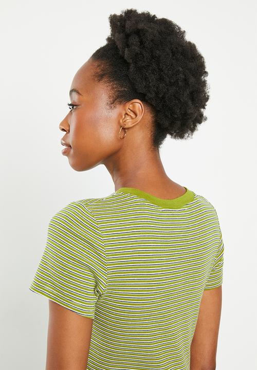Levi’s® - Short sleeve rib baby tee - moss stripe