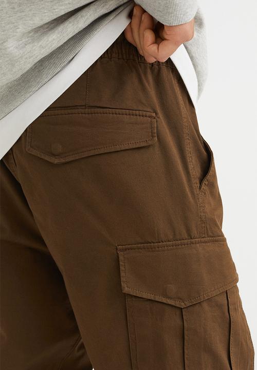 H&M - Cargo joggers - khaki brown
