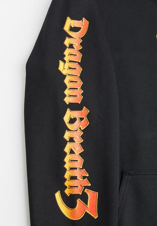 H&M - Regular fit hoodie - black/dragon breath