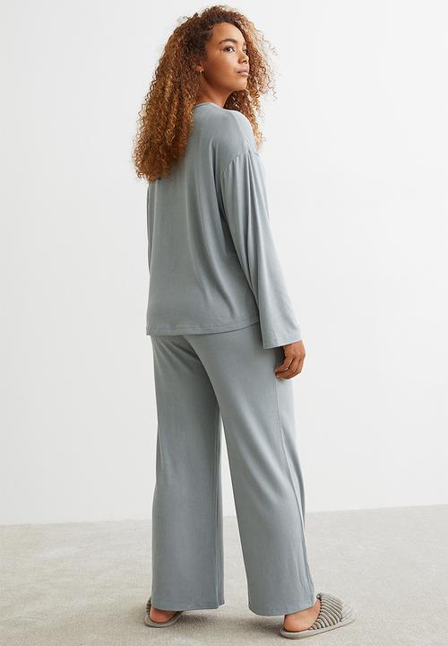 H&M - Jersey pyjamas - light dusty green