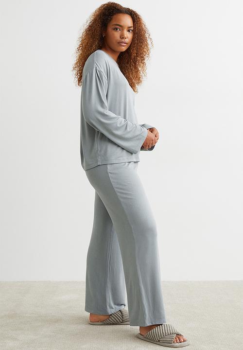 H&M - Jersey pyjamas - light dusty green