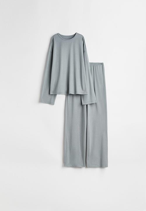 H&M - Jersey pyjamas - light dusty green