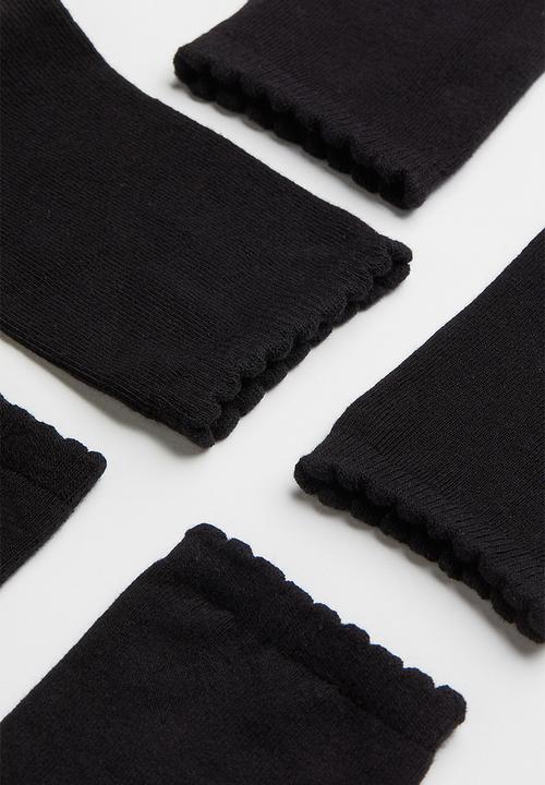 H&M - 7 Pack socks - black 