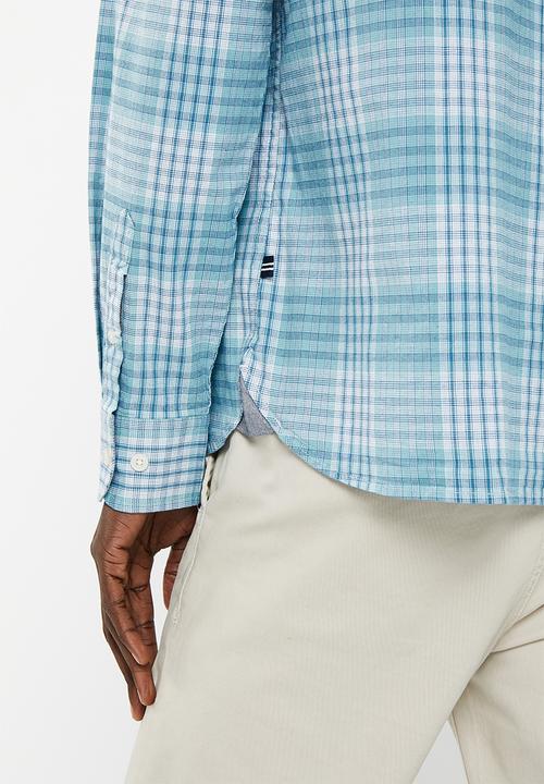Nautica - Nautica blues long sleeve check - petrol