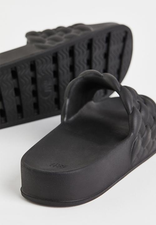 H&M - Braided slides - black