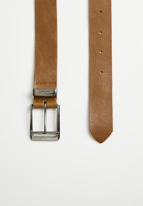 Superbalist - Jake leather belt - tan