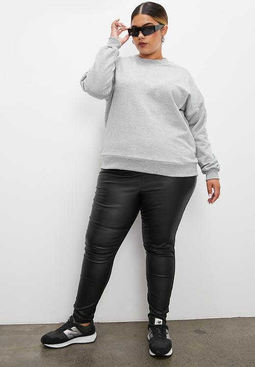 Superbalist - 2 pack crew neck - black & grey melange