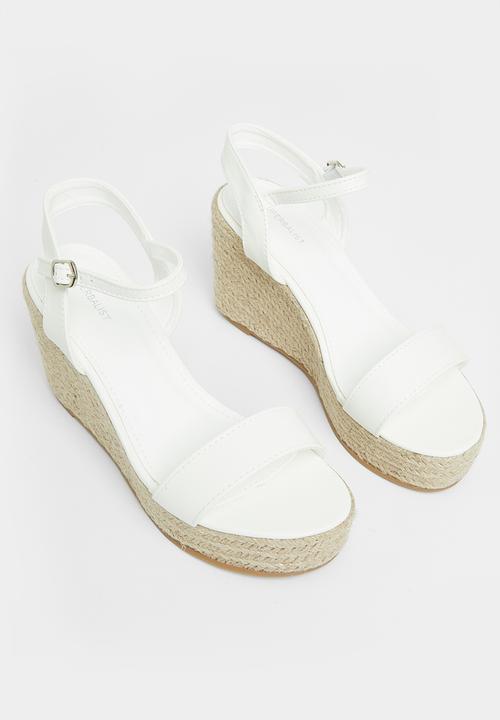 Superbalist - Harlow ankle strap espadrille - white
