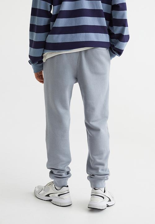 H&M - Regular fit sweatpants - light grey-blue
