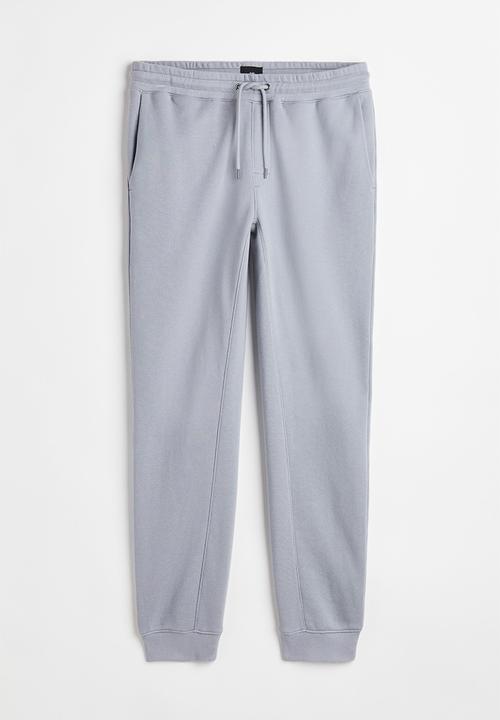 H&M - Regular fit sweatpants - light grey-blue