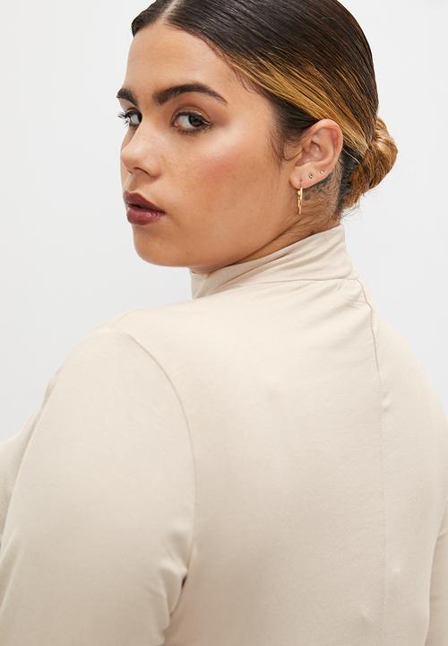 Superbalist - 2 pack turtle neck midi dress - black & neutral