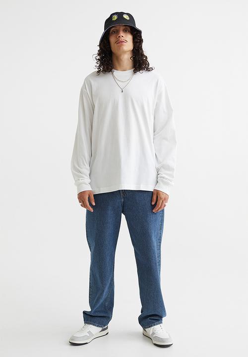H&M - Relaxed fit jersey top - white