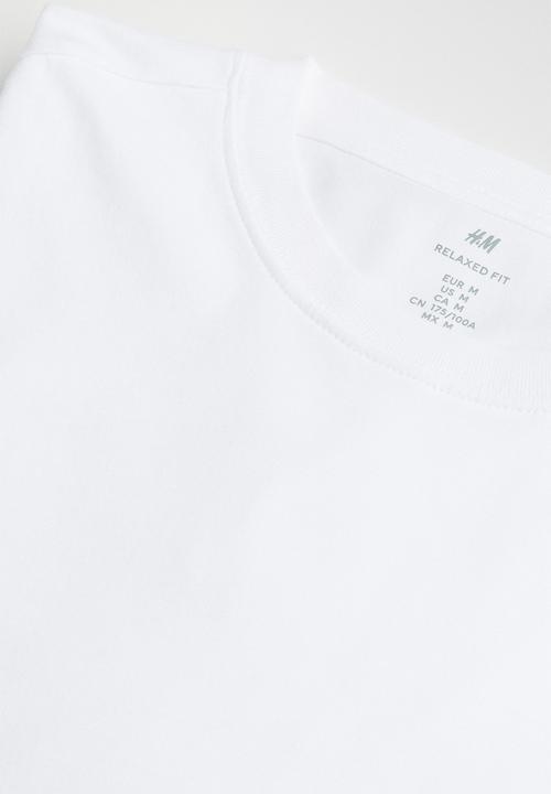 H&M - Relaxed fit jersey top - white