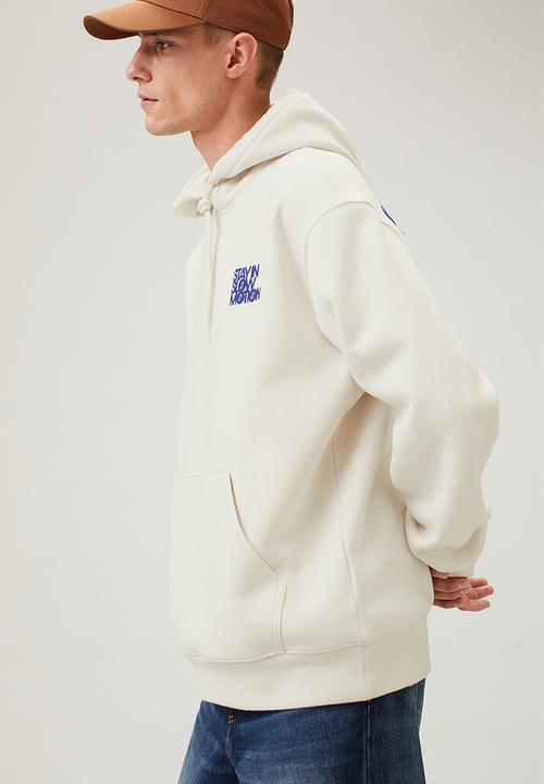 H&M - Relaxed fit hoodie - light beige/slow motion