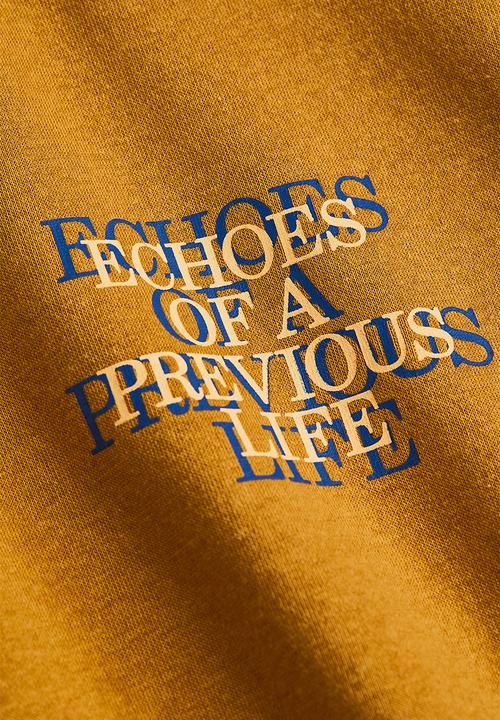 H&M - Relaxed fit hoodie - mustard yellow/echoes