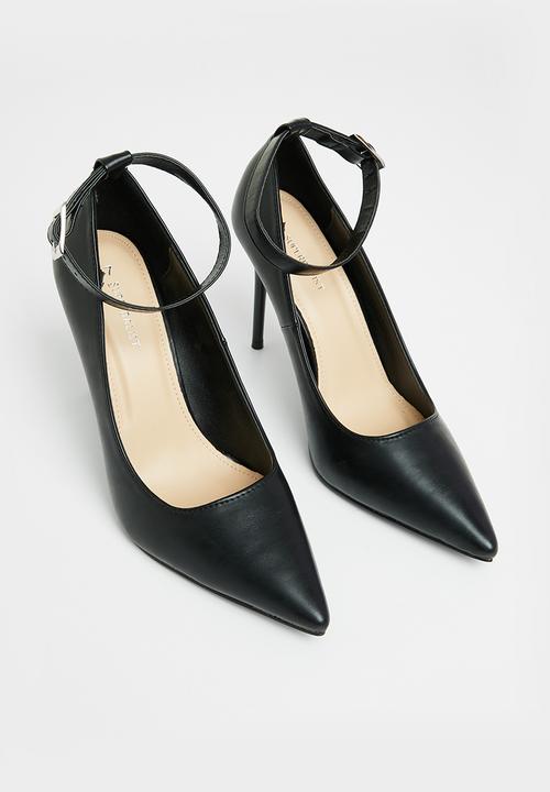 Superbalist - June ankle strap stiletto heel - black