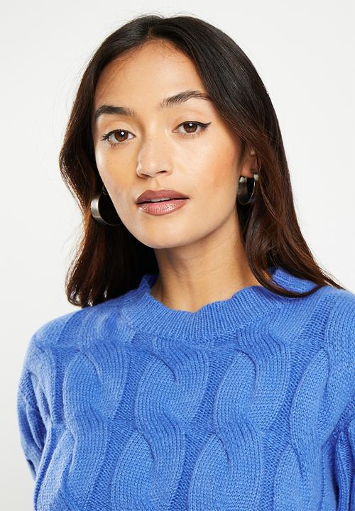 dailyfriday - Cable meet & greet jumper - cobalt blue