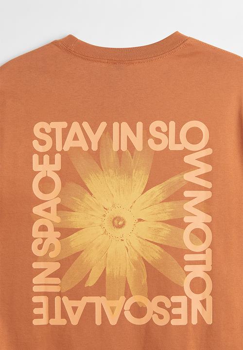 H&M - Relaxed fit cotton T-shirt - dark beige/slow motion