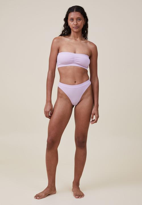 Cotton On - Seamless high cut g-string brief - orchid bloom