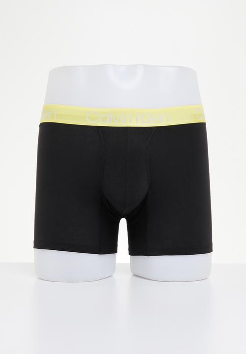Calvin Klein - Boxer brief 3 pack - b - iron ore / mesquite lime / black